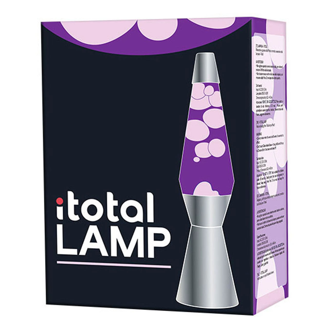 Lampe à lave Argent/Violet, 40cm