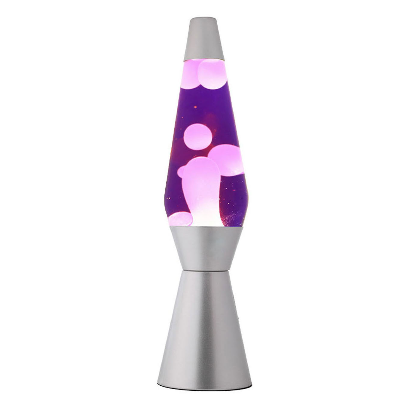 Lampe à lave Argent/Violet, 40cm