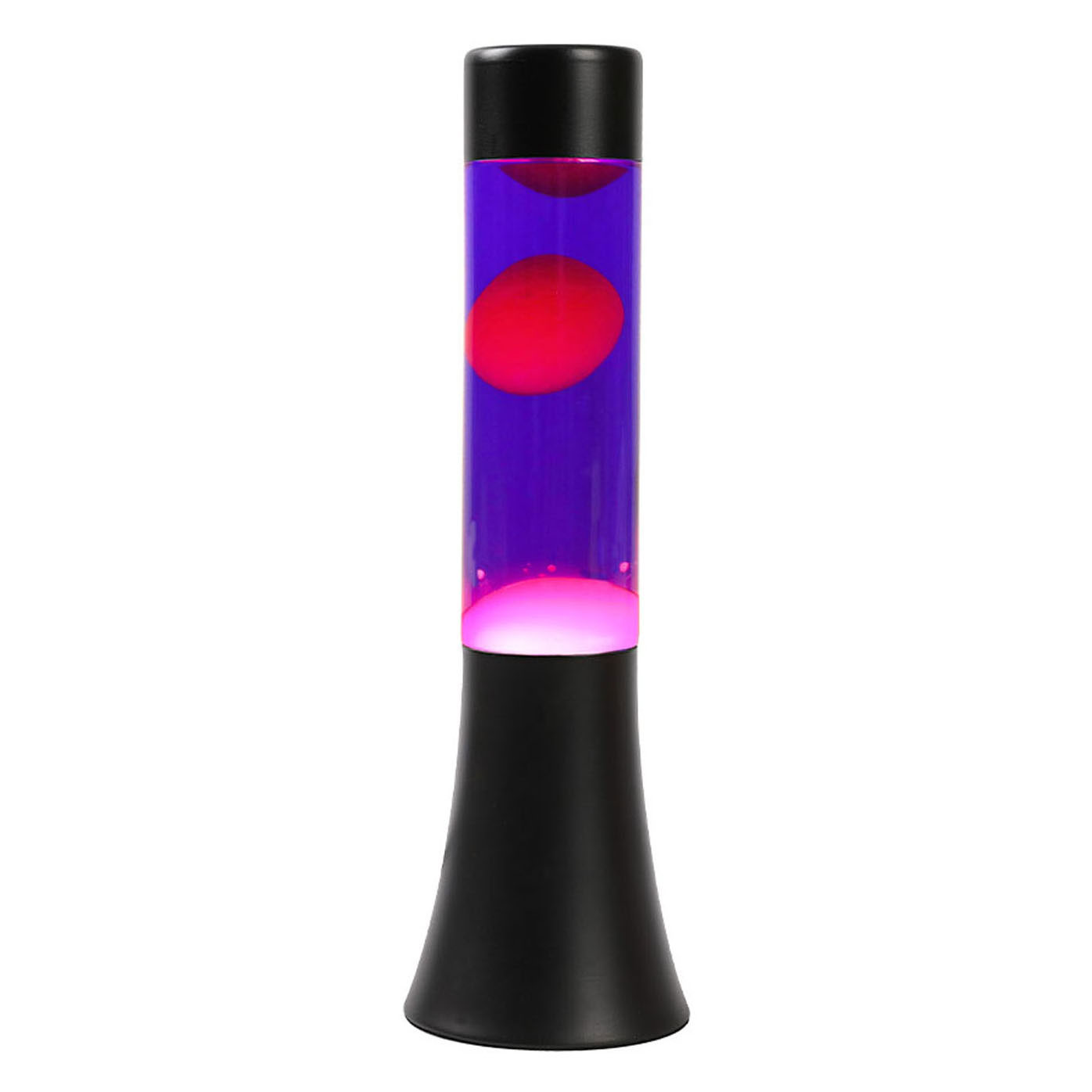 Lampe à lave Noir/Violet/Rose, 30cm