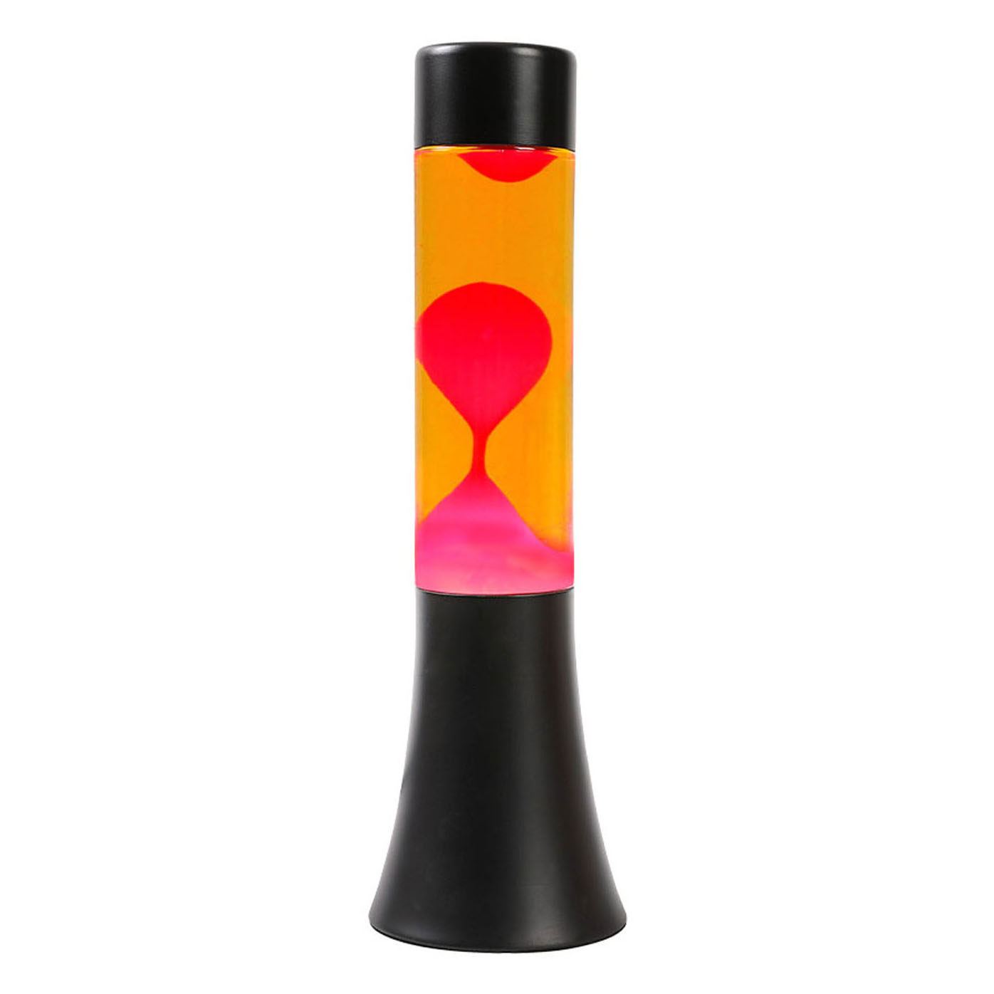 Lampe à lave Noir/Orange/Rouge, 30cm