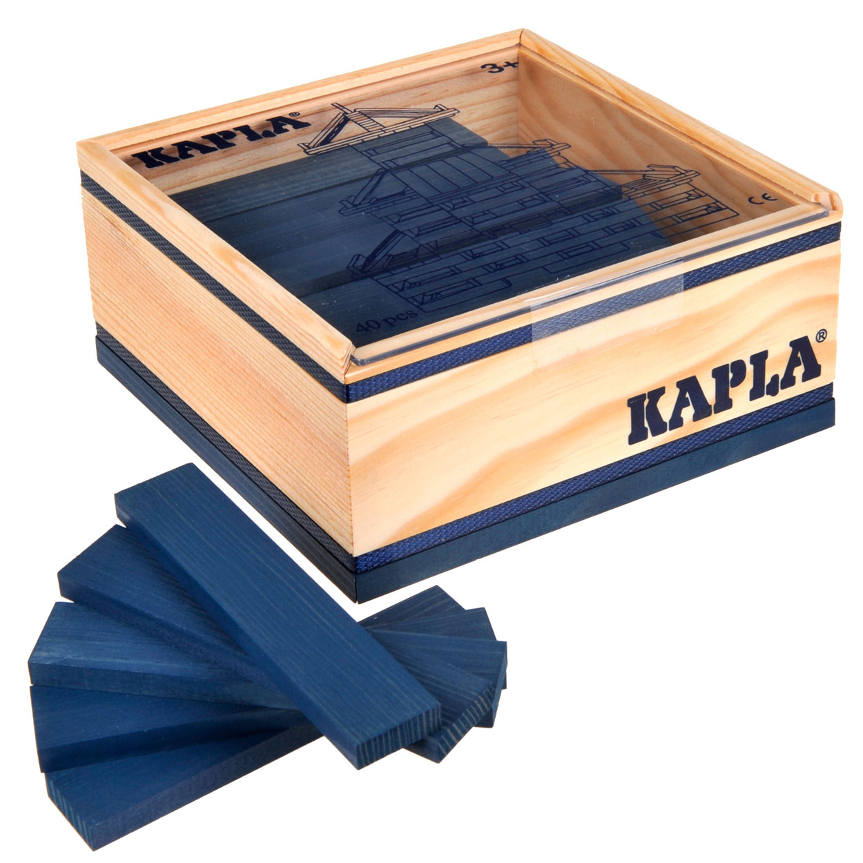 Kapla, 40 planches bleu foncé