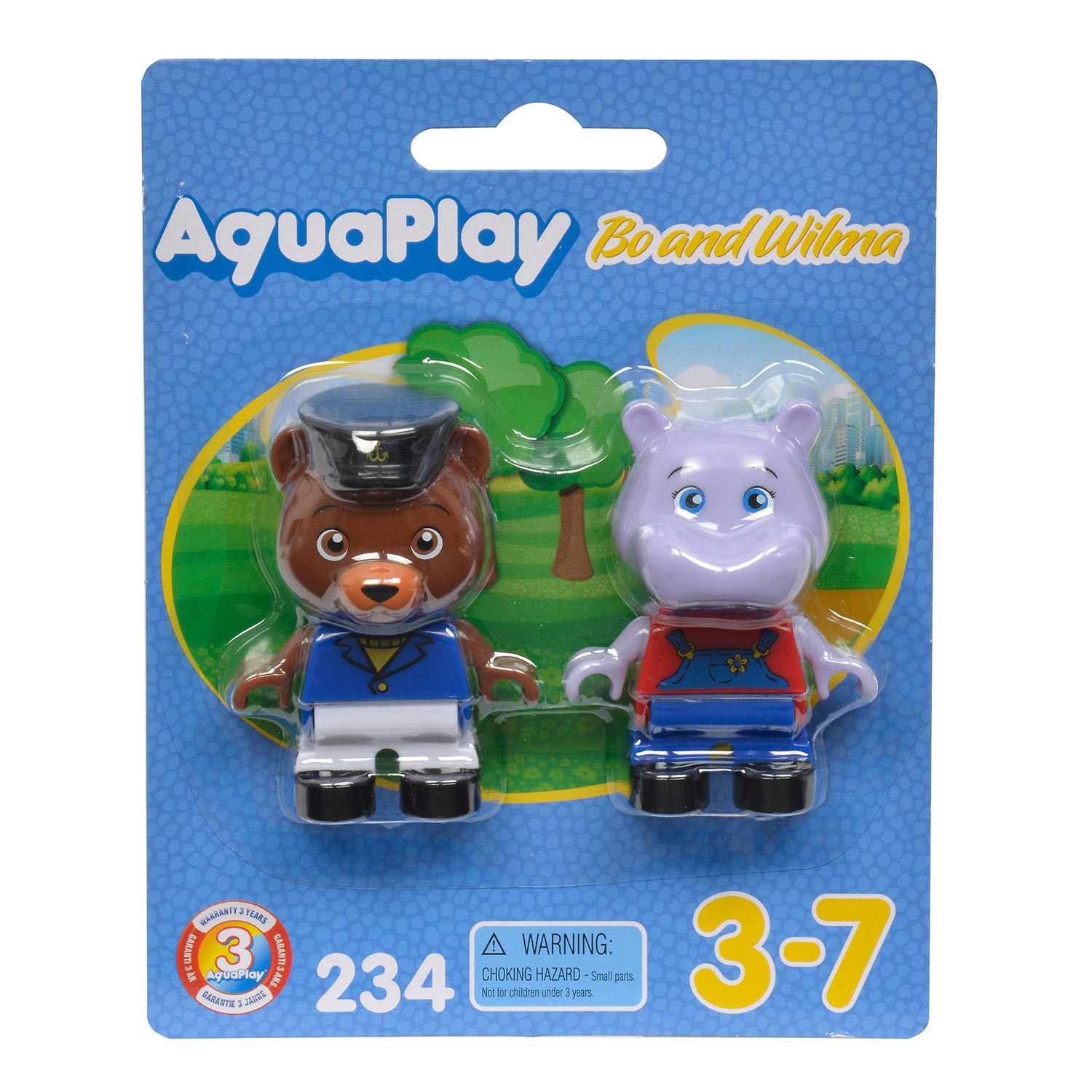 AquaPlay 234 - Spielfiguren Bär und Nilpferd
