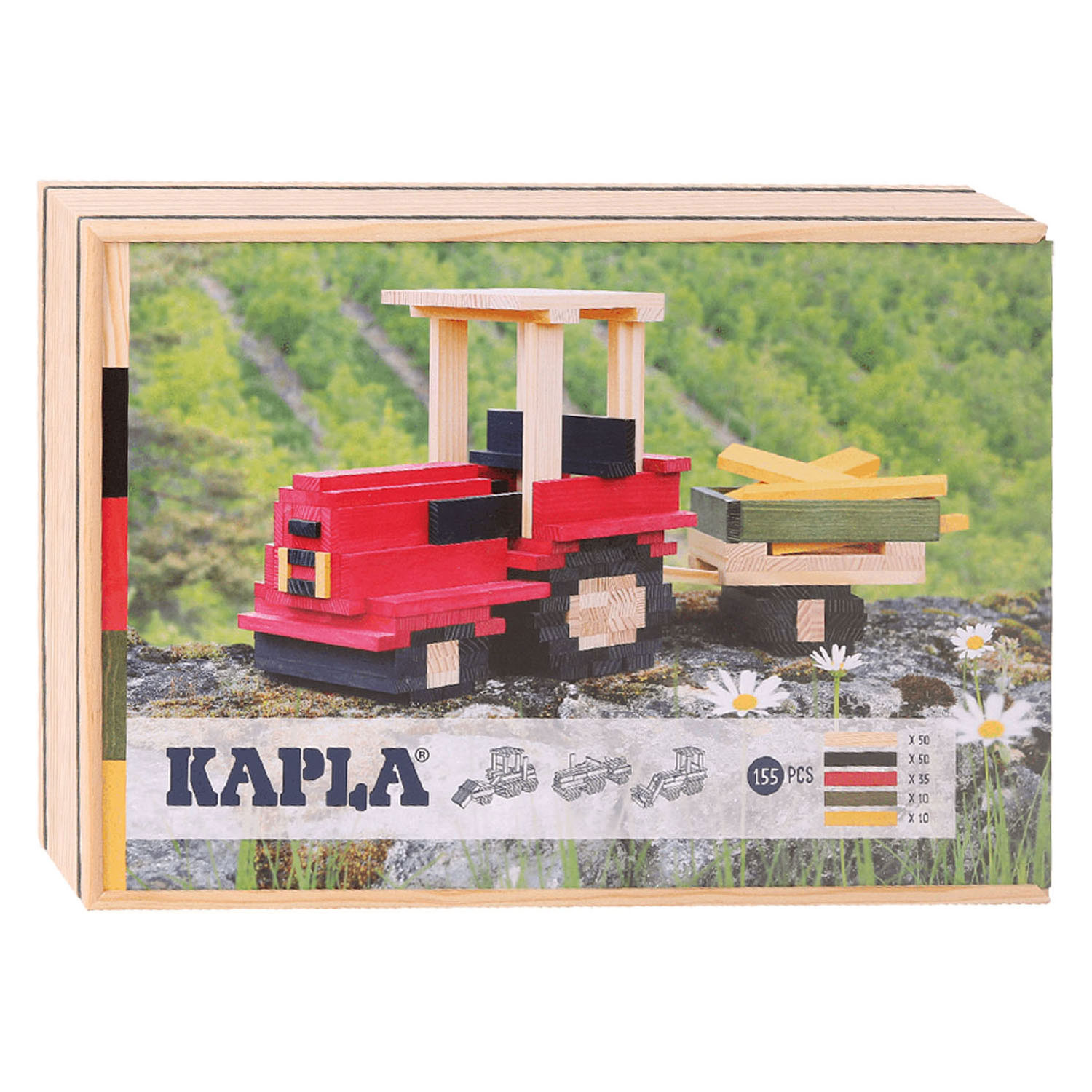 Kapla, Valise Tracteur avec 155 Planches
