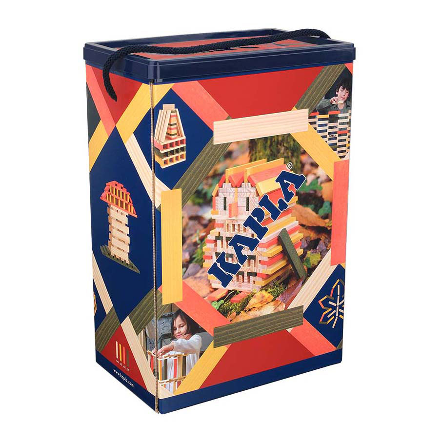 KAPLA Herfstbox 140 Blanke Plankjes, 60 Gekleurde Plankjes