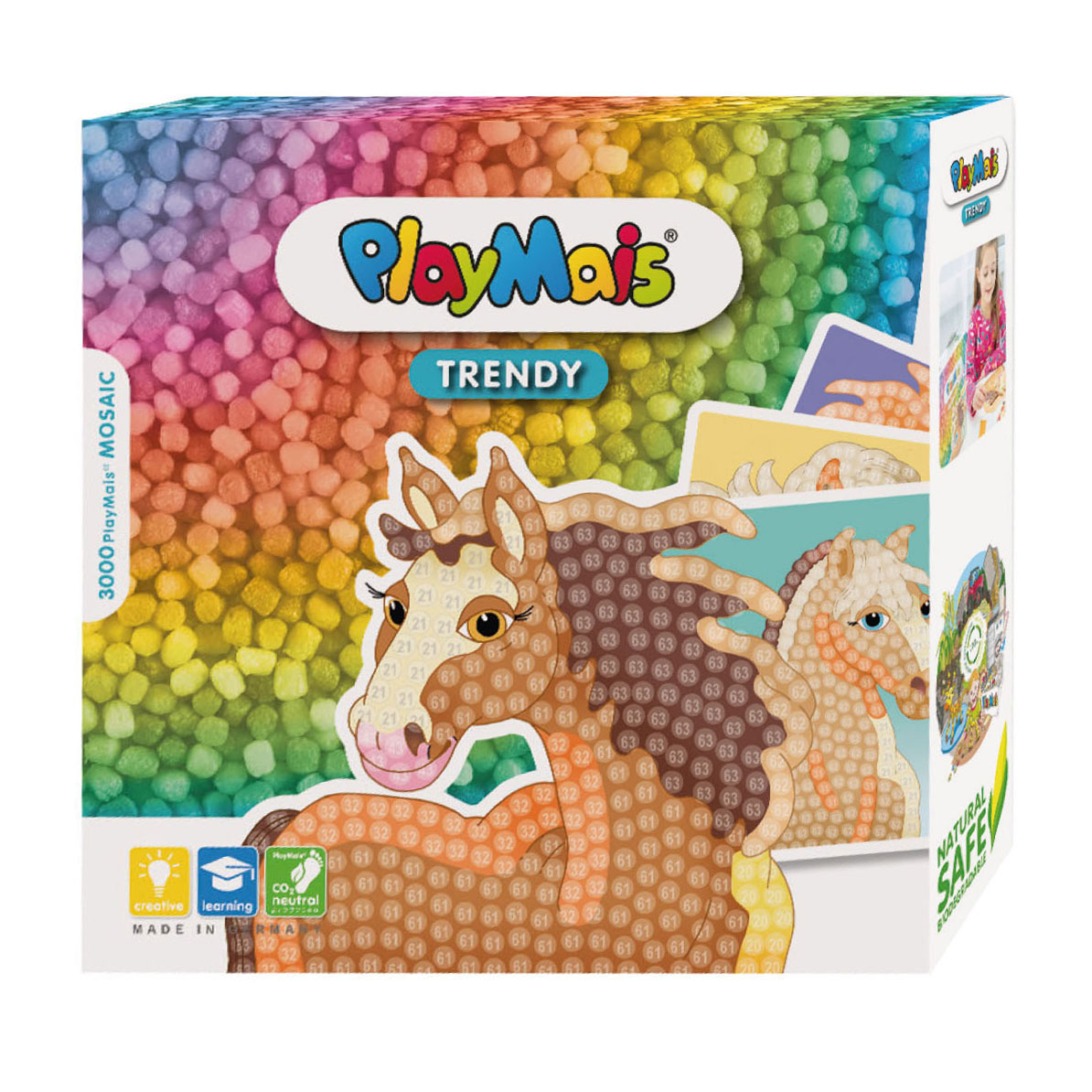 Playmais PlayMais Trendy Mosaic Paarden (>3.000 Stukjes)