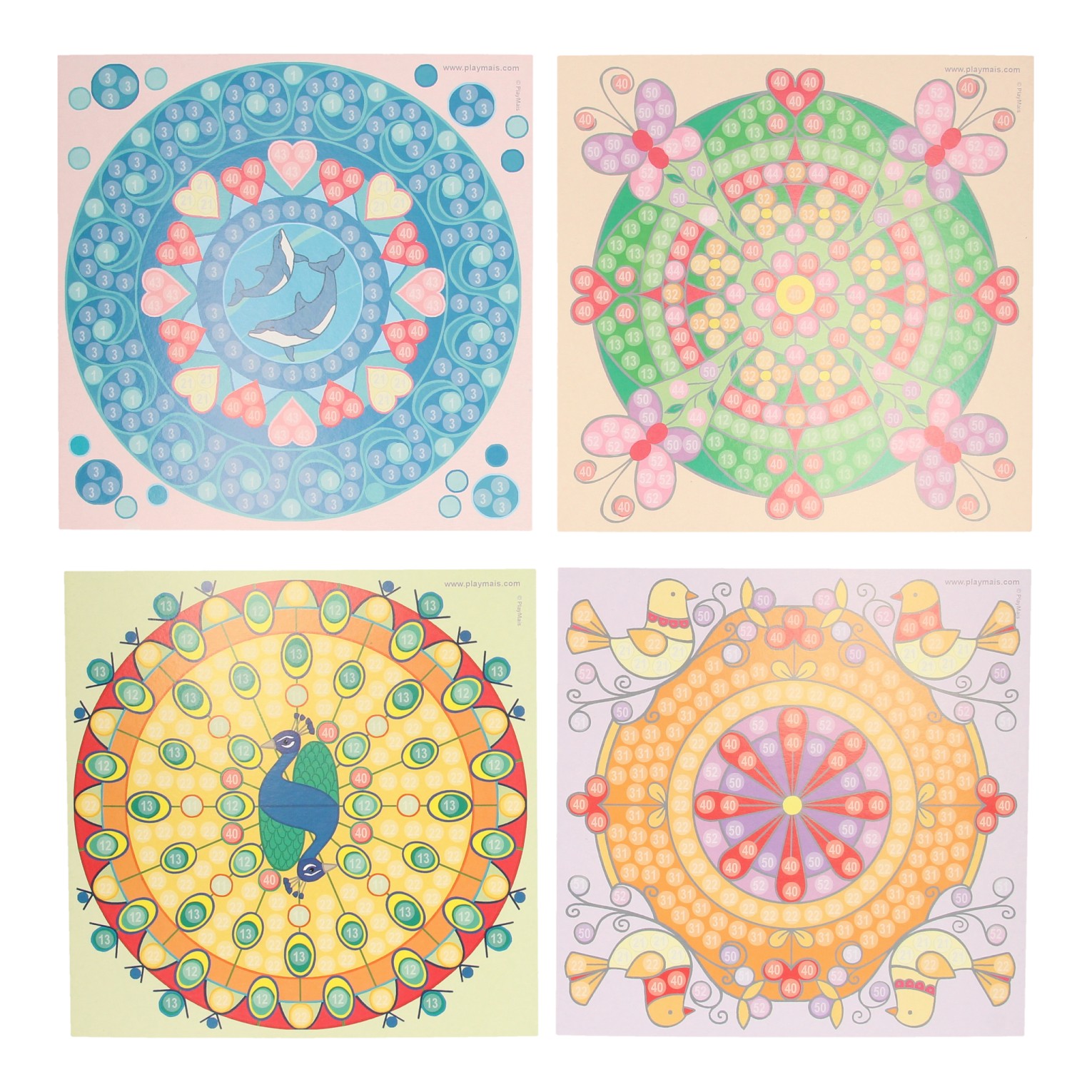 Les cartes mosaïque Playmais décorent un mandala tendance