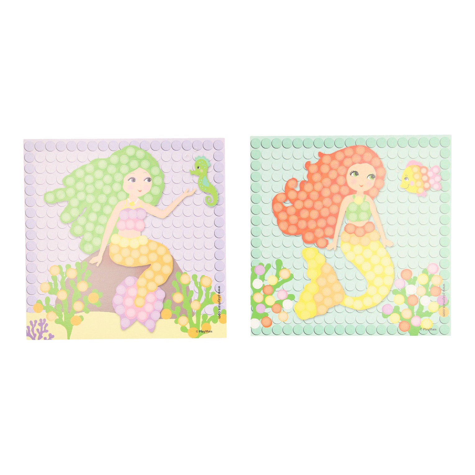 Playmais Mosaikkarten zum Dekorieren einer Traum-Meerjungfrau