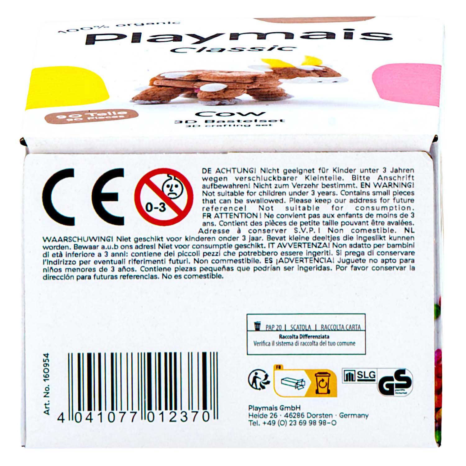 PlayMais Classic 3D Koe - 90st.
