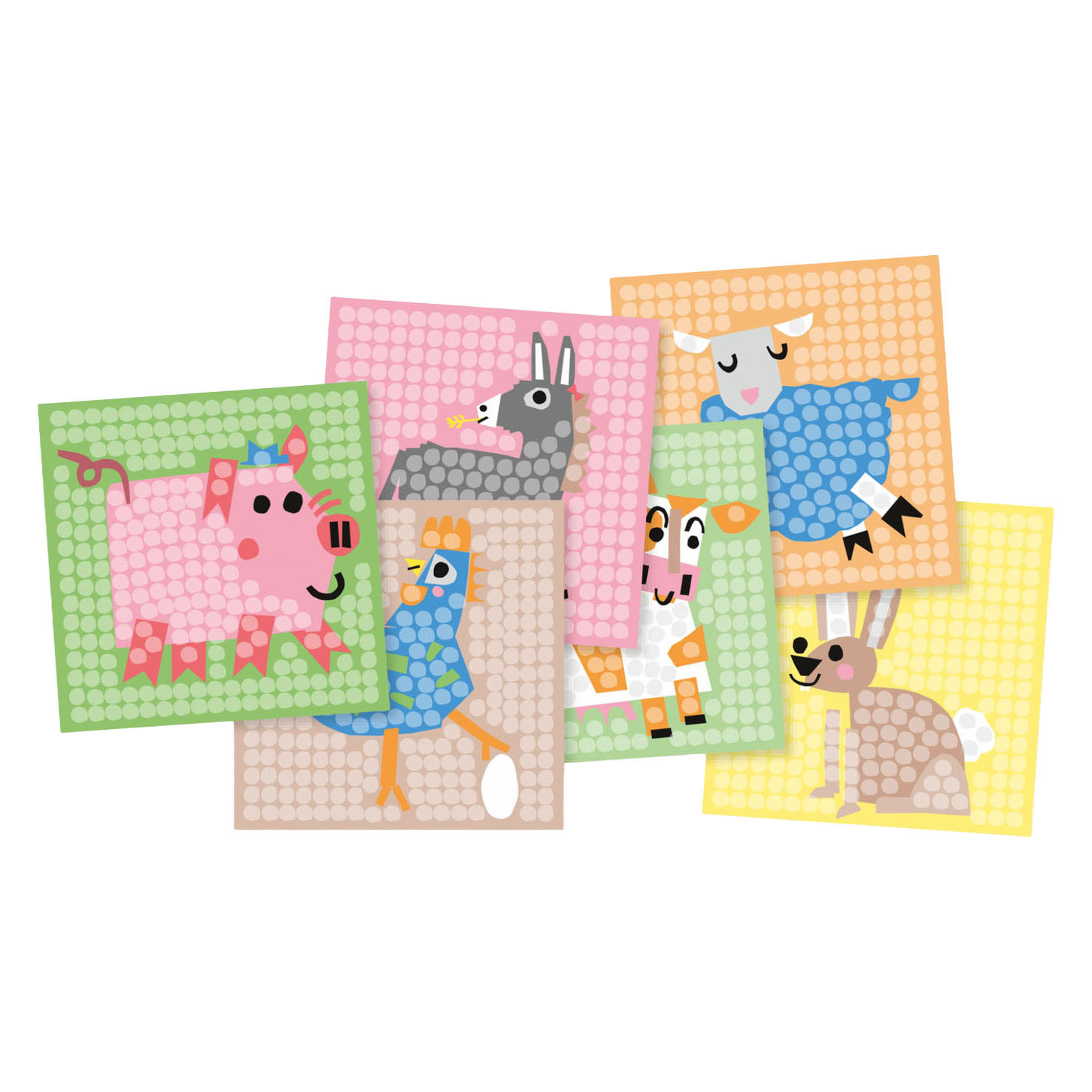 Playmais Mosaic Kaarten Versieren Boerderij