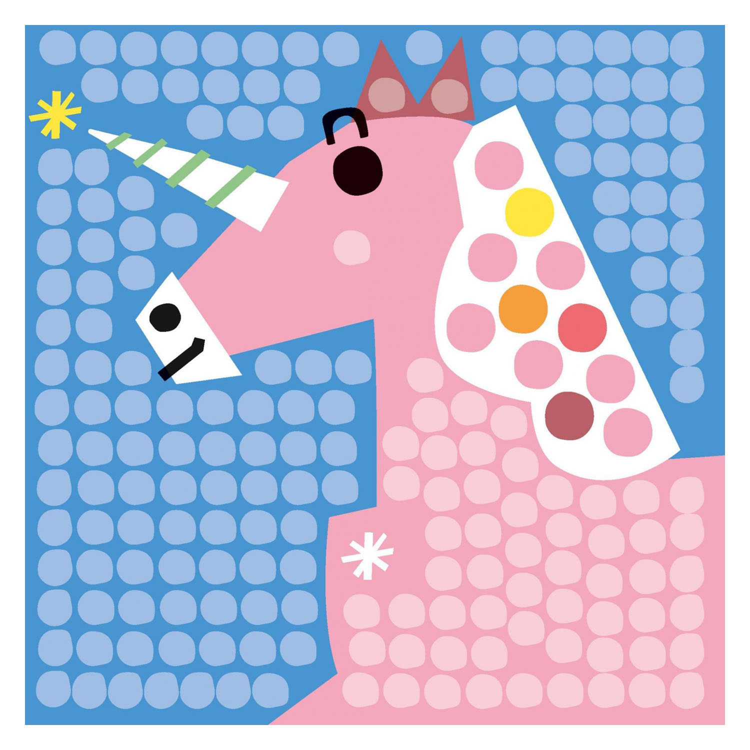 Playmais Mosaic Kaarten Versieren Eenhoorn