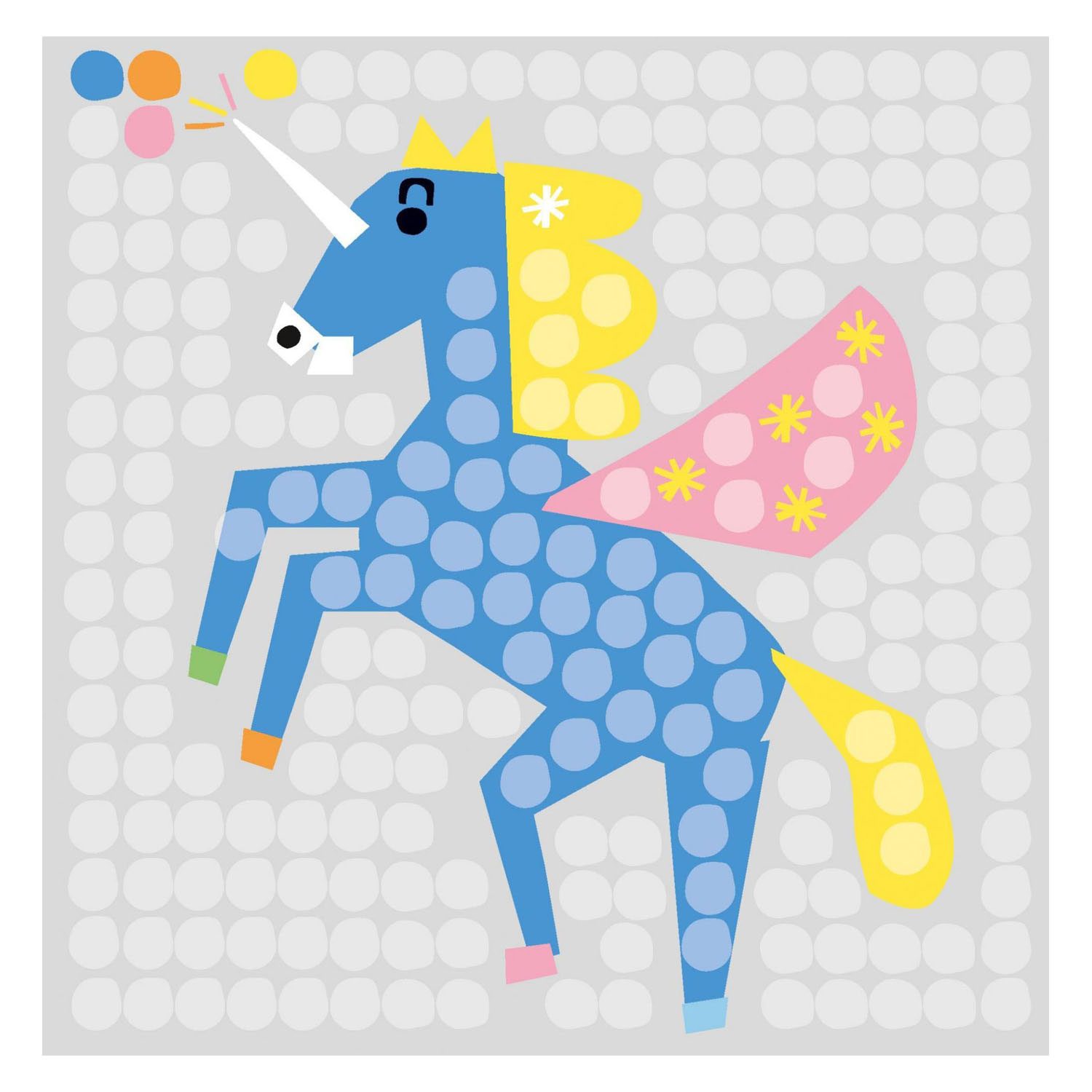 Playmais Mosaic Kaarten Versieren Eenhoorn