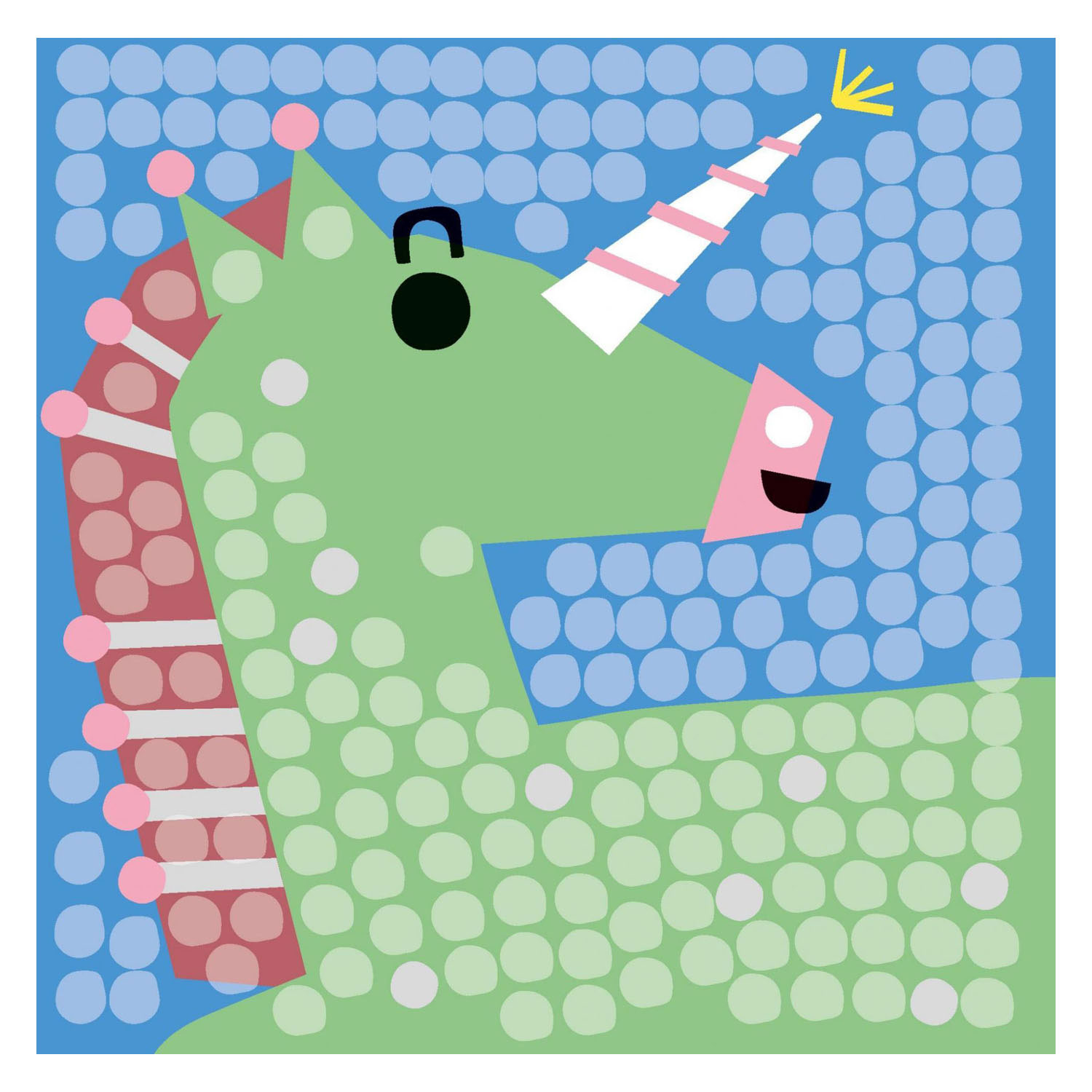 Playmais Mosaic Kaarten Versieren Eenhoorn