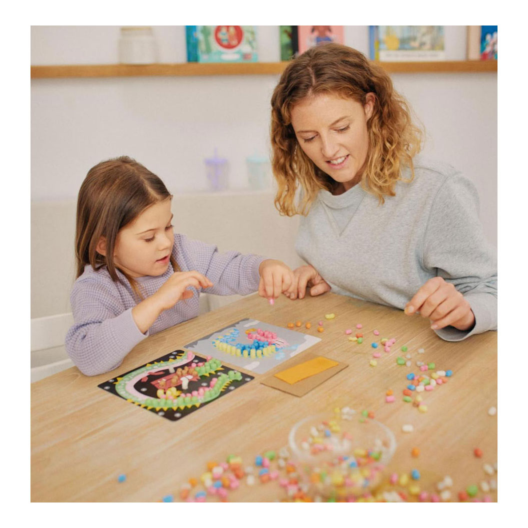 Playmais Mosaic Kaarten Versieren Draak