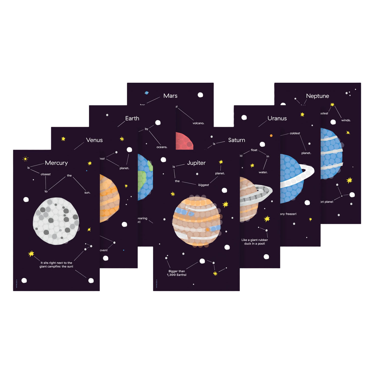 Playmais Mosaic Kaarten Versieren Zonnestelsel