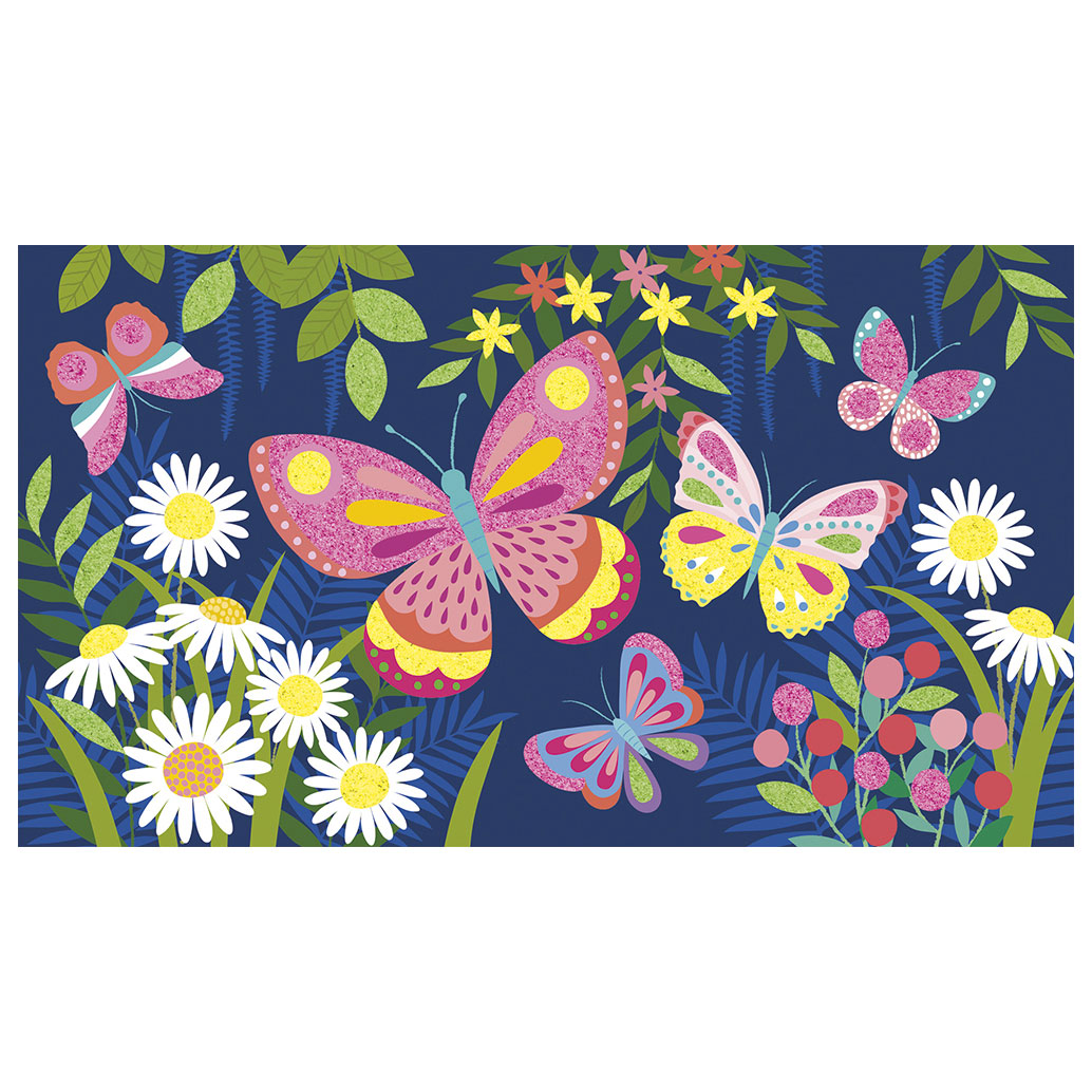 Janod Atelier - Cartes Sable Fluo Papillons