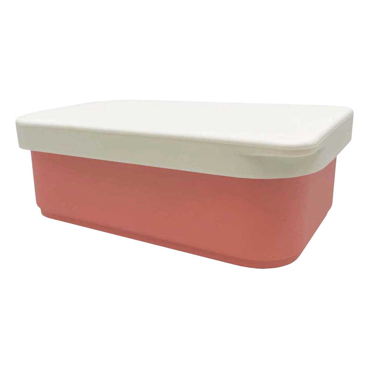 Boîte à lunch Smikkels en acier inoxydable avec couvercle en silicone 900 ml - Rose