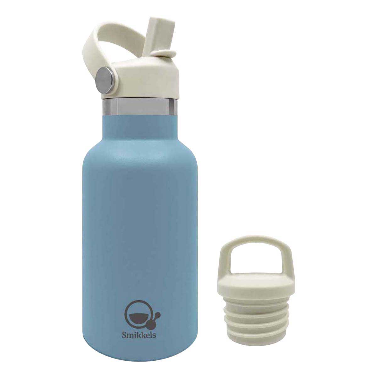Smikkels Edelstahl-Thermos-Trinkflasche 350 ml - Blau