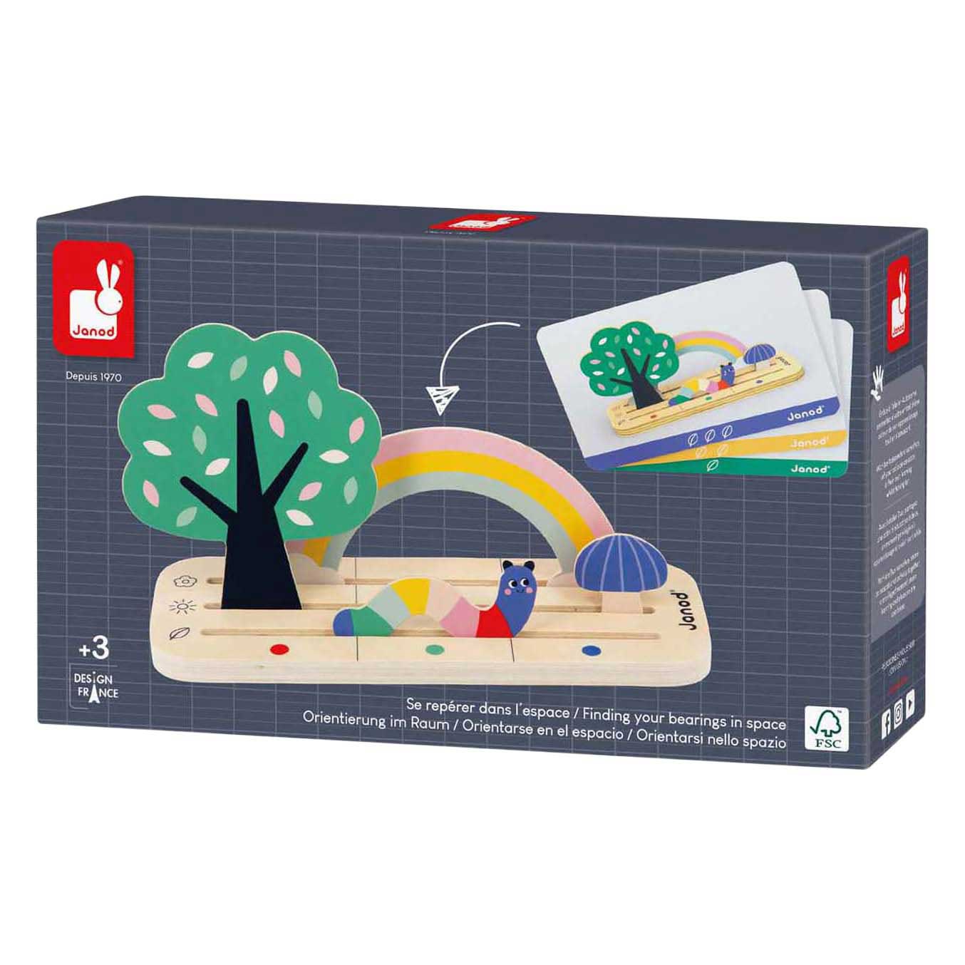 Janod Pedagogie - Vind Je Plaats in de Tuin van Hout - 21dlg.
