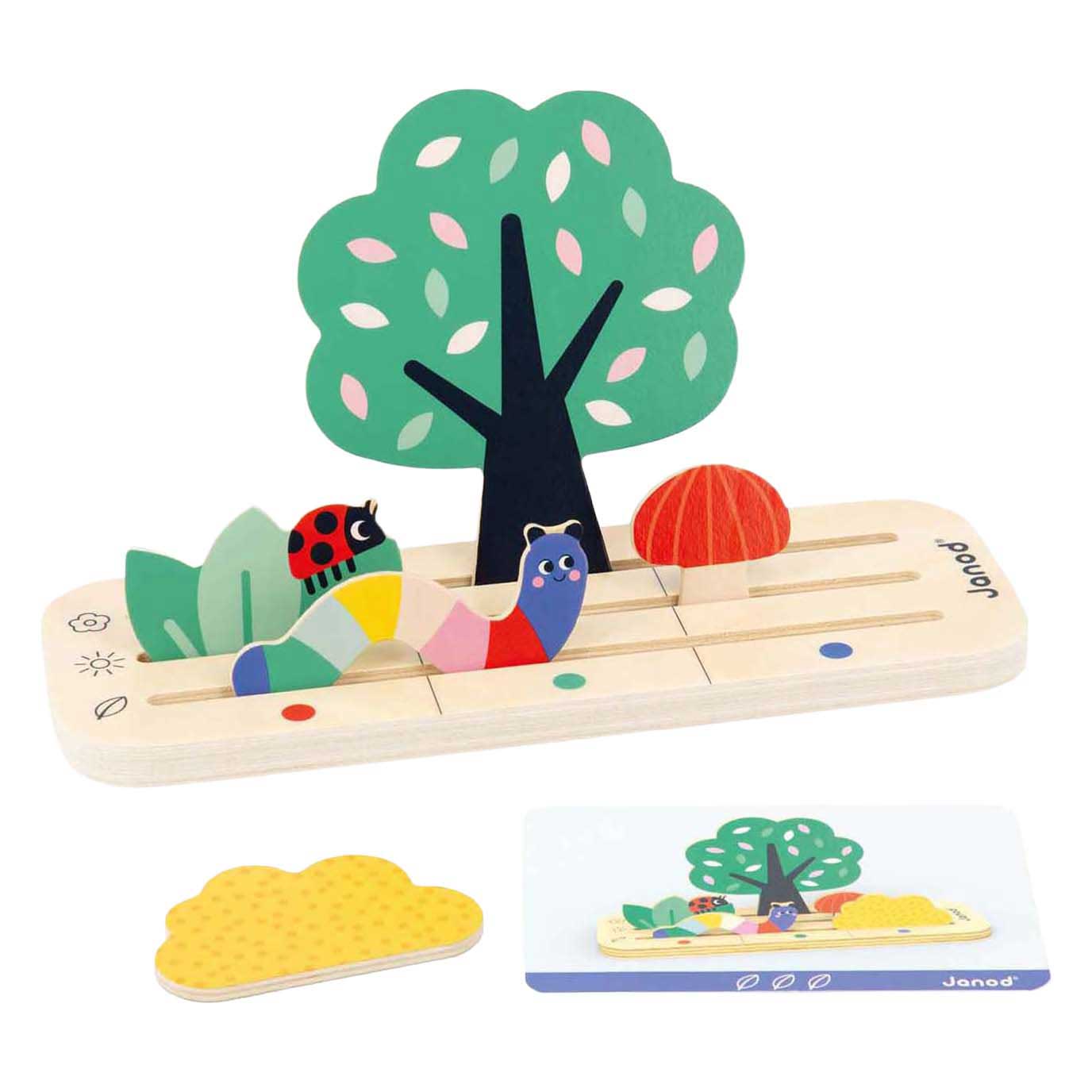 Janod Pedagogie - Vind Je Plaats in de Tuin van Hout - 21dlg.