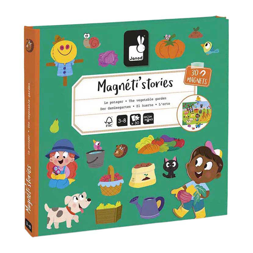 Janod Magneti Stories - Houten De Moestuin - 31dlg.