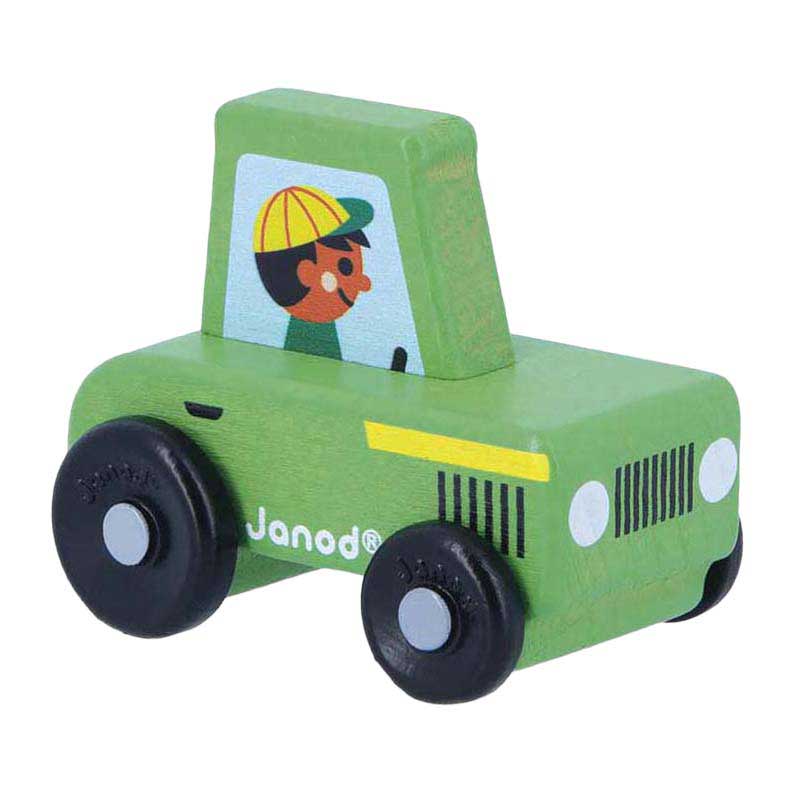 Janod Crossroads - Houten Groene Tractor