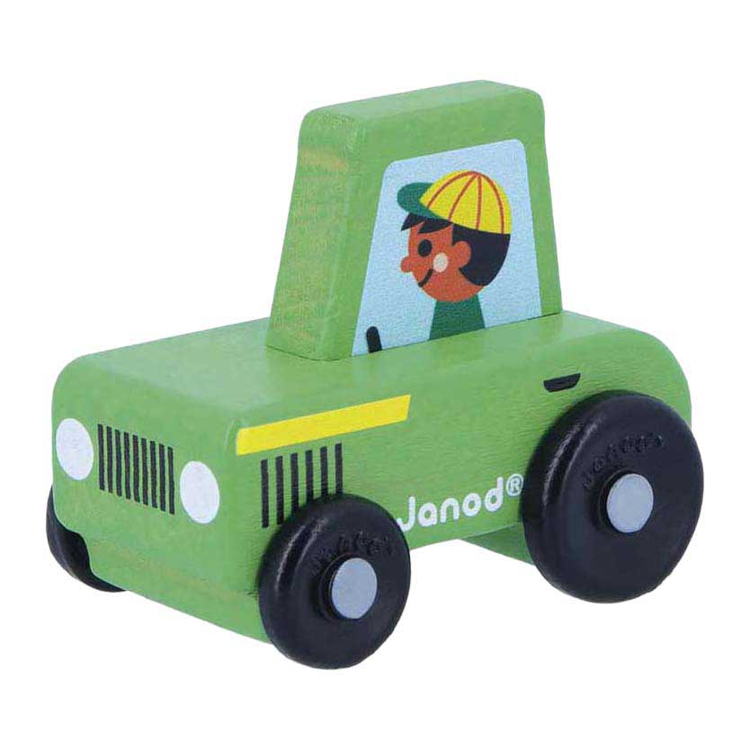 Janod Crossroads - Houten Groene Tractor