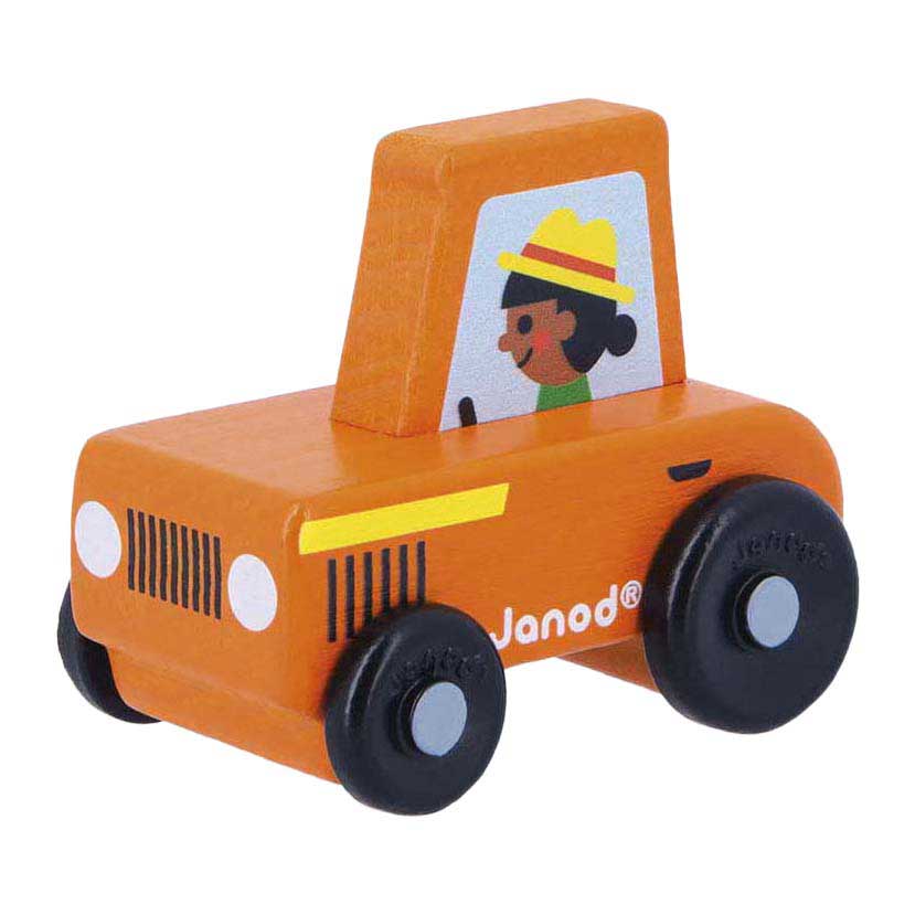 Janod Crossroads - Houten Rode Tractor