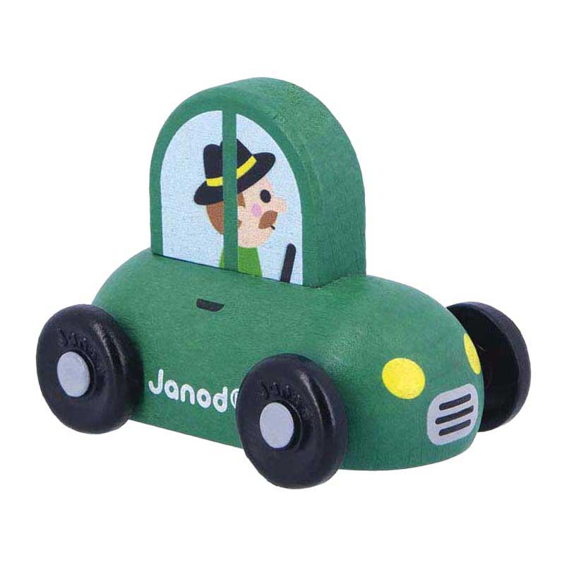 Janod Crossroads - Houten Donkergroene Auto