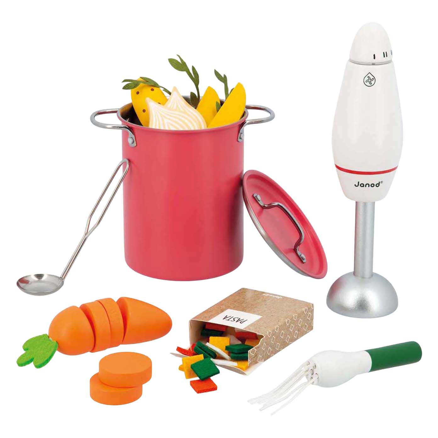 Janod in de Keuken - Houten Soepset - 43dlg.