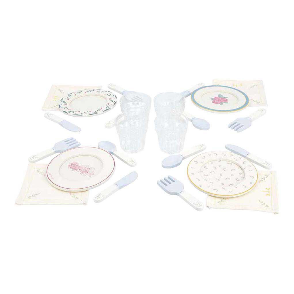 Janod Shiny Grandma - Service à thé en bois - 25 pièces.
