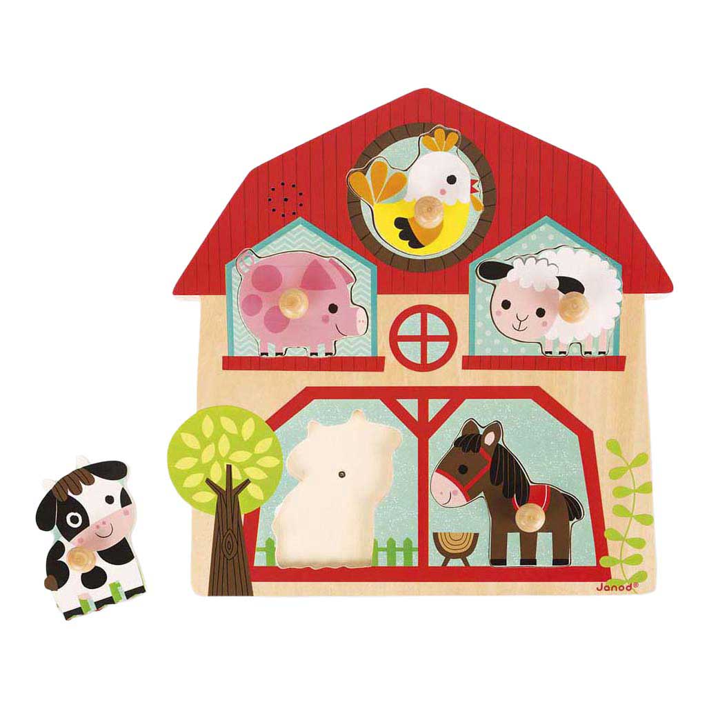 Janod Muzikale Puzzel - De vrienden van de boerderij