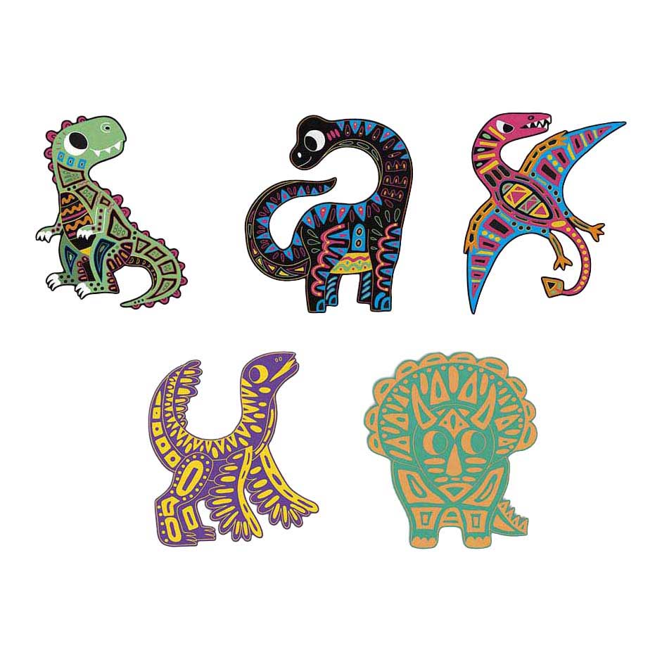 Janod Atelier - Scratch Art Dinosaurus