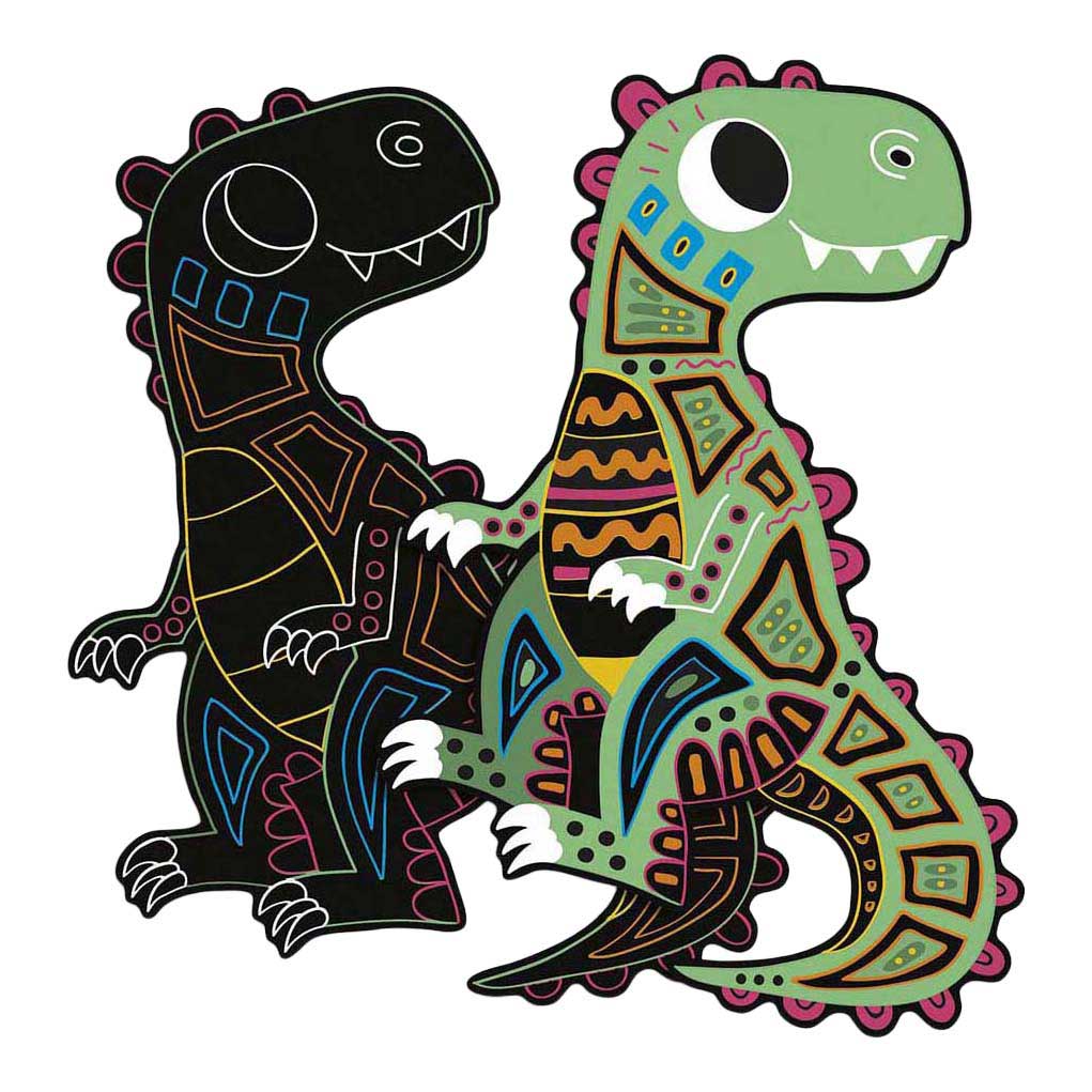 Janod Atelier - Scratch Art Dinosaurus