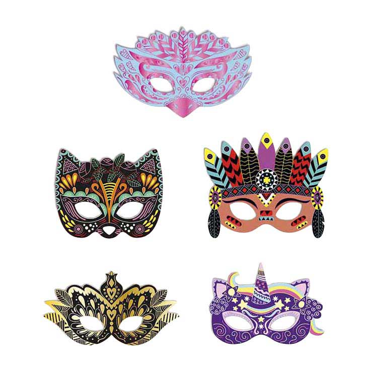Janod Atelier - Scratch Art Feest Masker