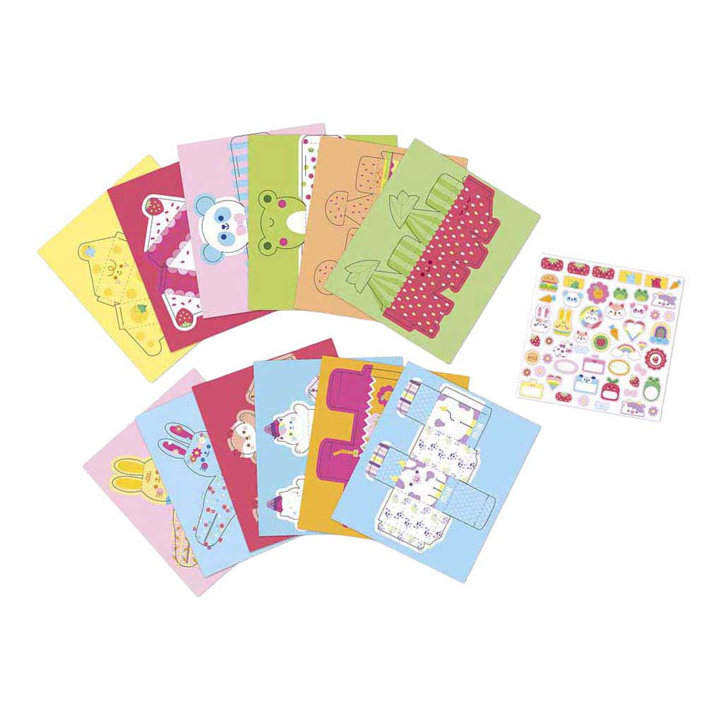 Janod Atelier - 12 Kawaii Doosjes Vouwen