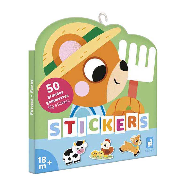 Janod Stickers - 50 Grote Stickers Boerderijdieren