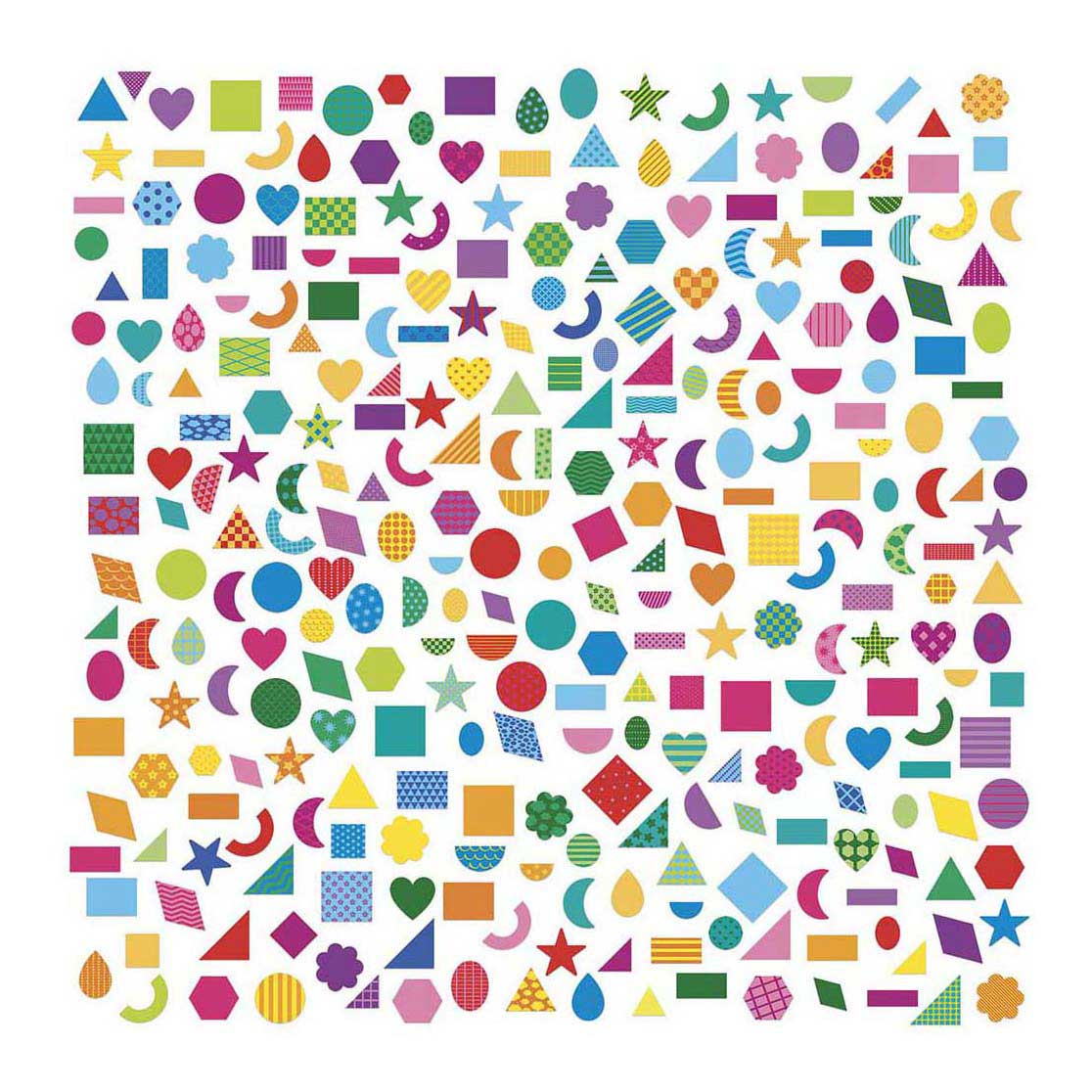Janod Stickers - 300 Stickers Formes Géométriques