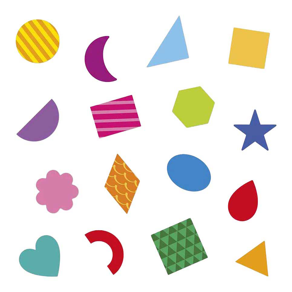 Janod Stickers - 300 Stickers Formes Géométriques