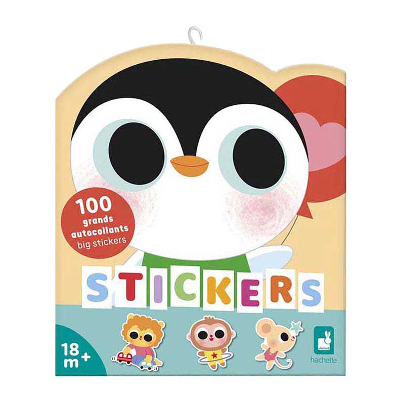 Janod Stickers - Stickervel met 100 Stickers Baby Dieren