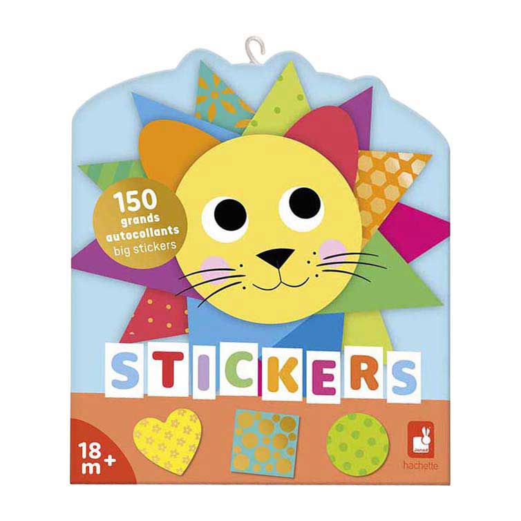 Janod Stickers - Stickervel met 150 Stickers Geometrische Vormen