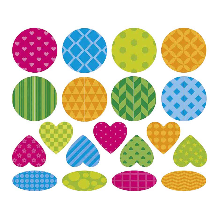 Janod Stickers - Stickervel met 150 Stickers Geometrische Vormen