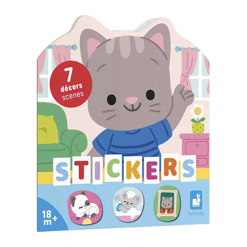 Janod Stickers - Livre d'autocollants La Maison