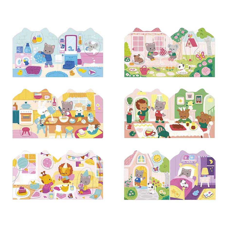 Janod Stickers - Livre d'autocollants La Maison