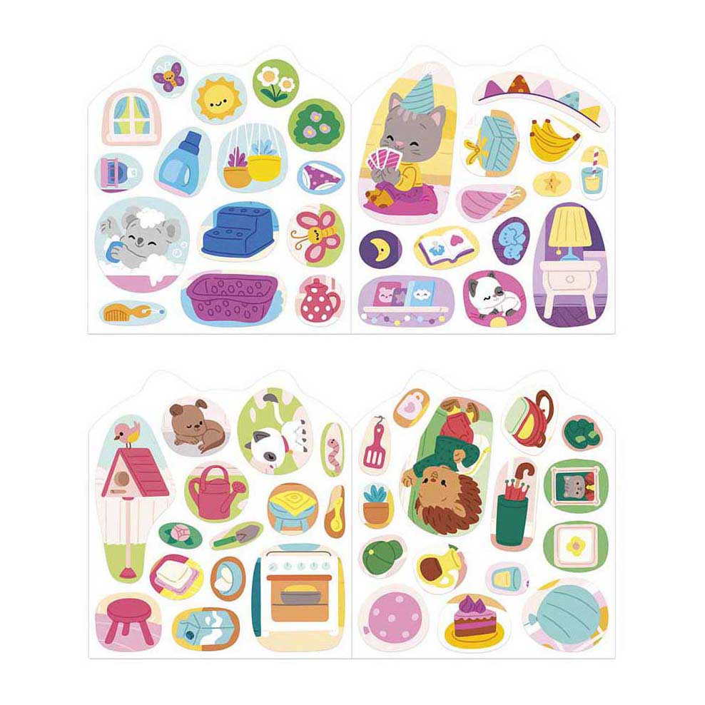 Janod Stickers - Livre d'autocollants La Maison