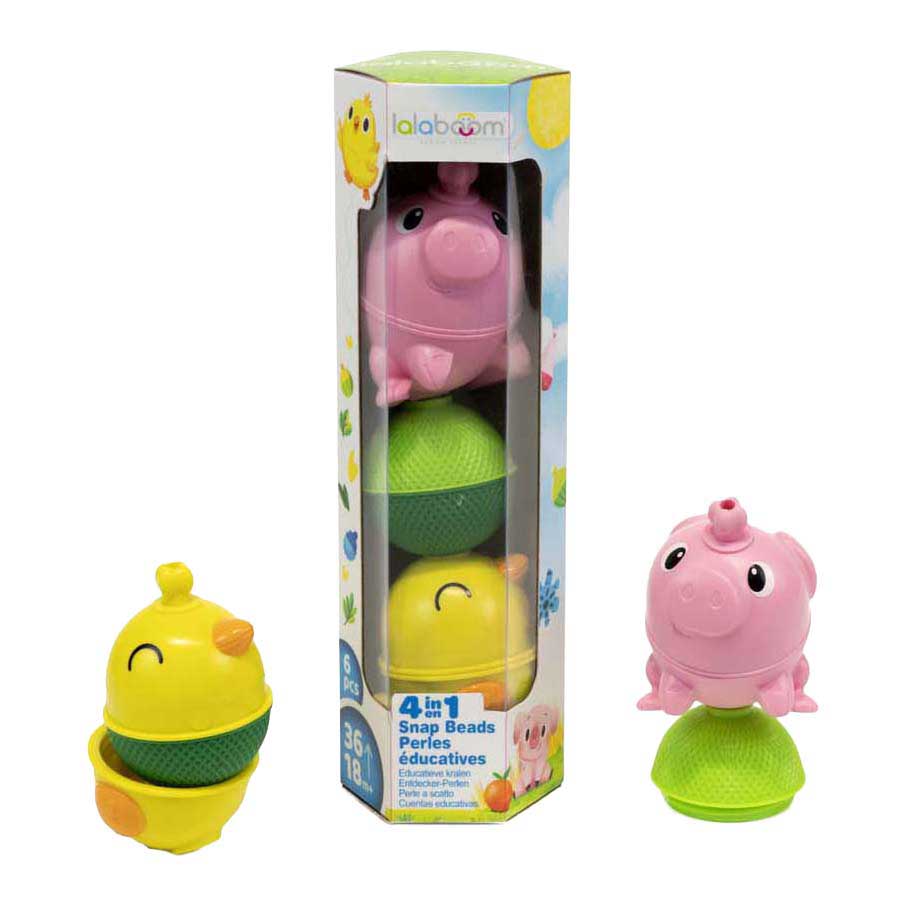 Lalaboom - Set Dieren Kip en Varken - 6st.