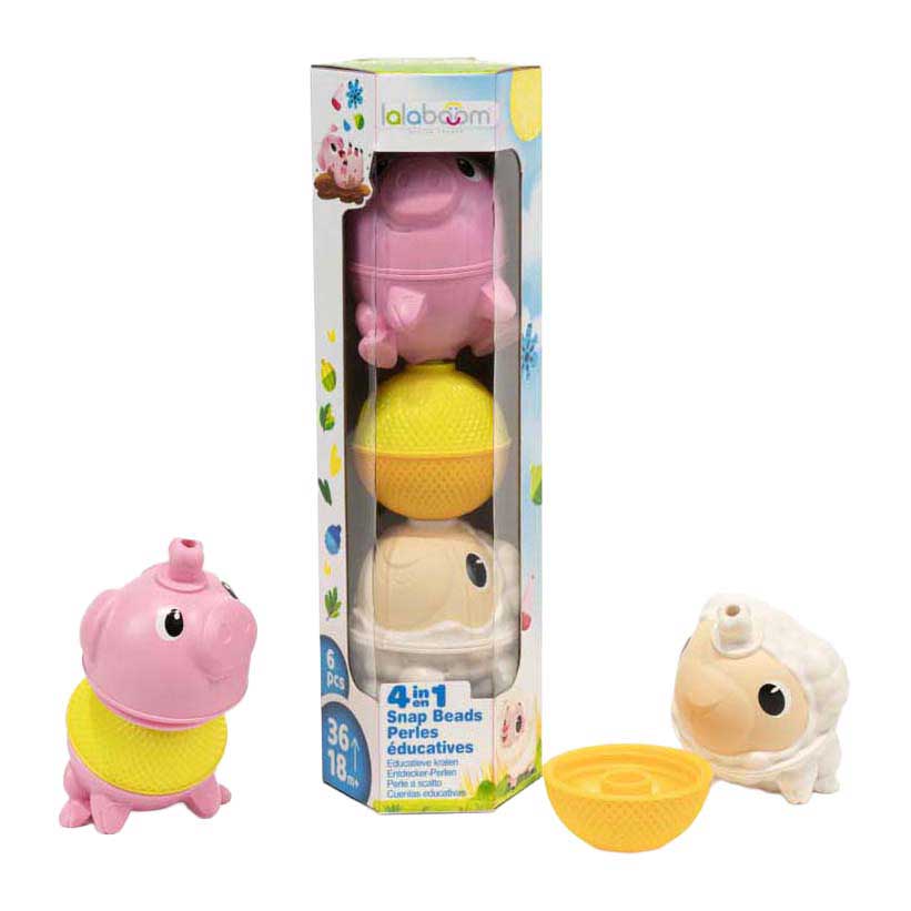 Lalaboom - Set Dieren Schaap en Varken - 6st.