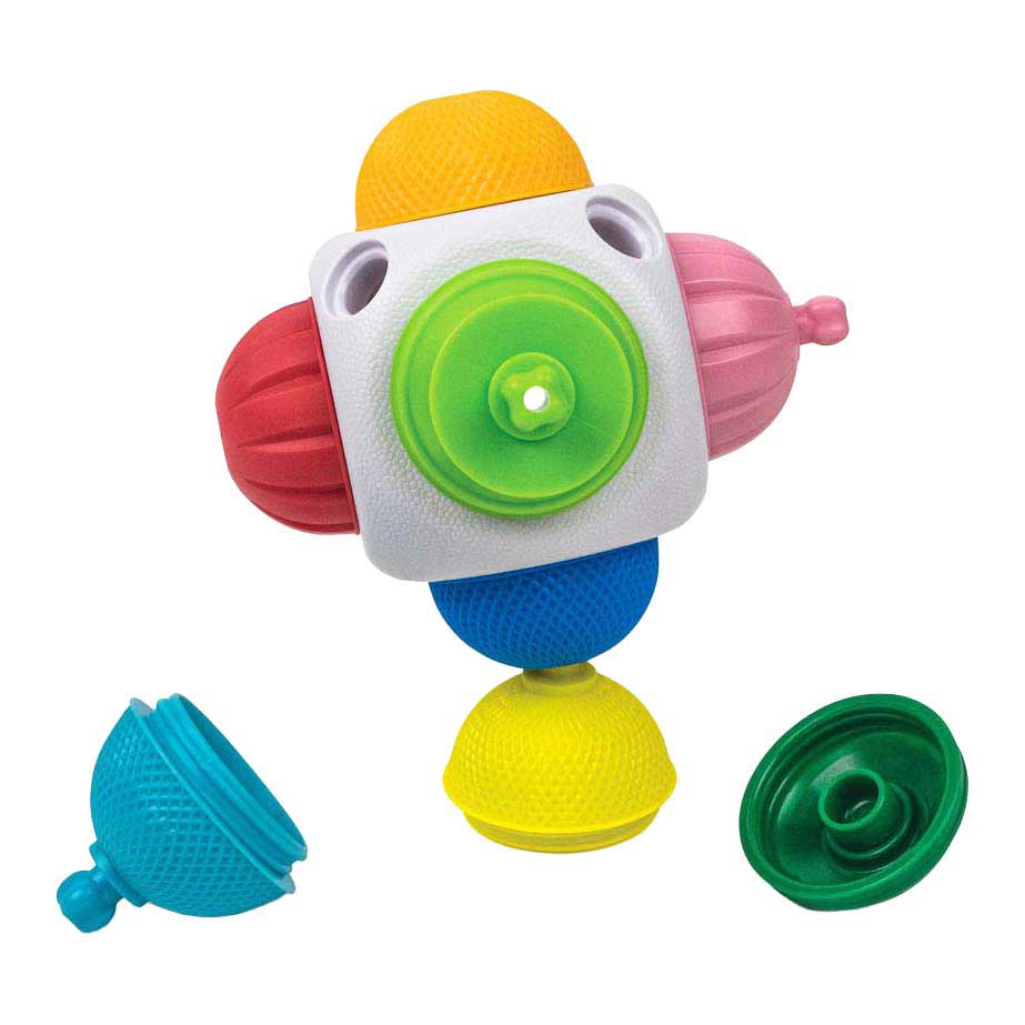 Lalaboom - Mini kubus met Educatieve Kralen - 9st.