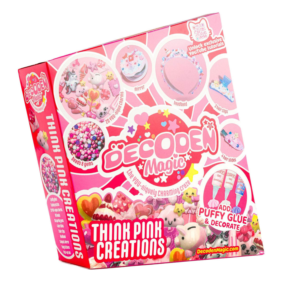 Decoden Magic - Deluxe: Think Pink Creations Puffylijm Knutselpakket