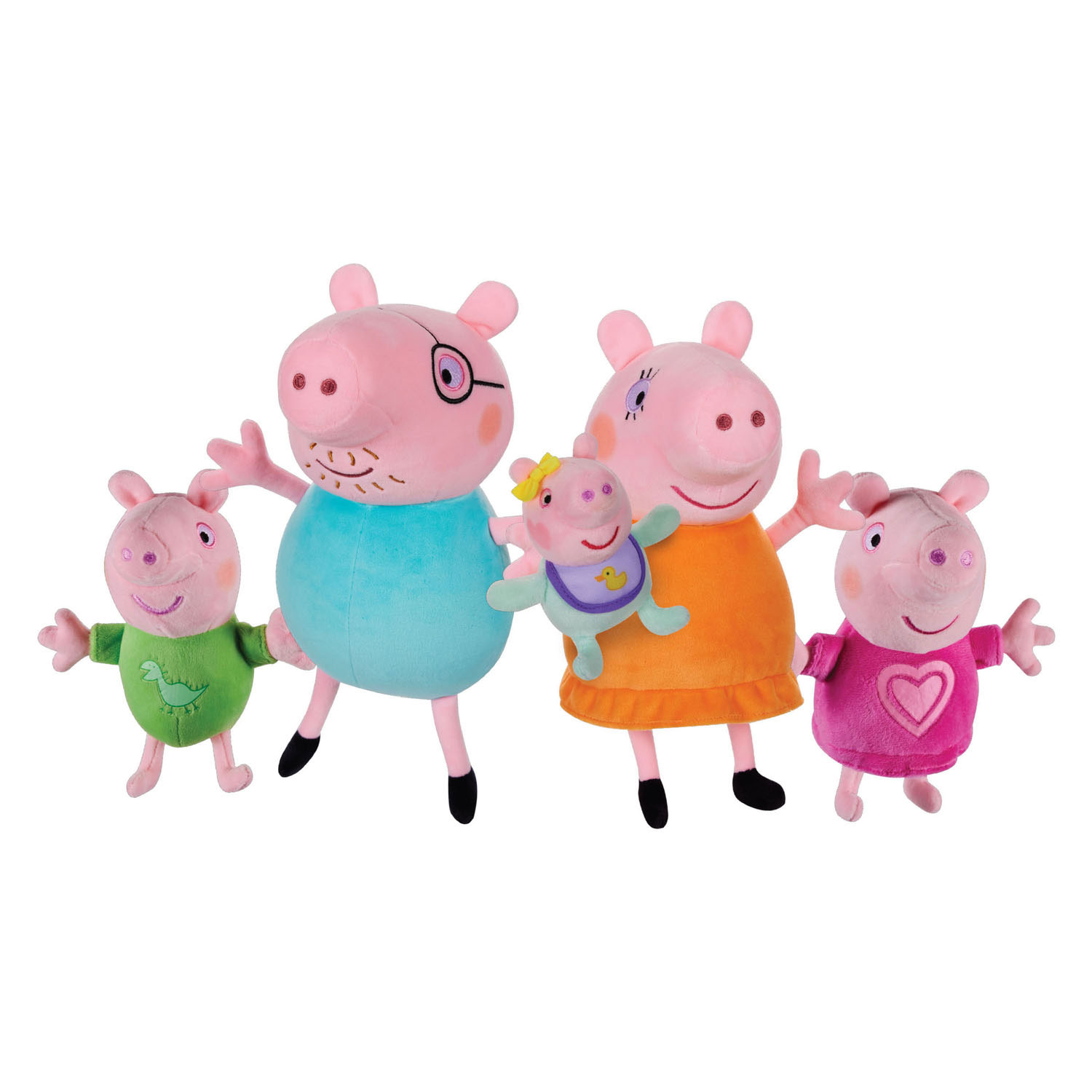 Ensemble de peluches Peppa Pig - 5 pièces.