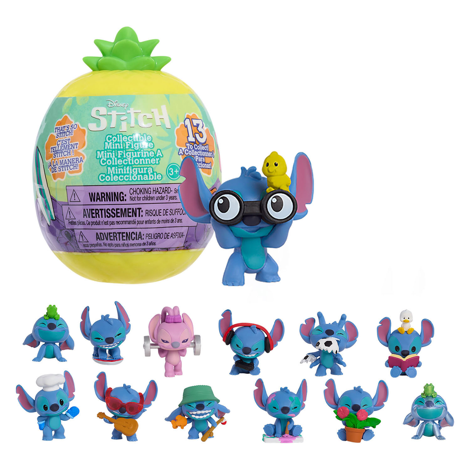 Disney Stitch - Mini figurine à collectionner dans un œuf surprise